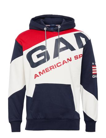 D1. Gant Retro Shield Block Hood Patterned GANT