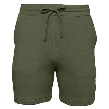 Bella + Canvas Herr Sweatshorts M Militärgrön