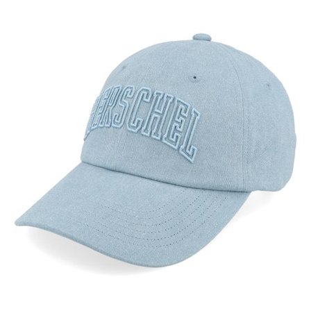 Herschel - Blå unconstructed Keps - Sylas Faculty Cap Ashley Blue Stone Wash Dad Cap @ Hatstore