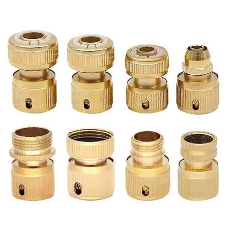 1/2 tuuman 3/4 tuuman 3/8 tuuman messinkihanan pikaliitin kupariletkun liitosadapteri puutarhaletkun korjaukseen kastelupistoolin liittimet