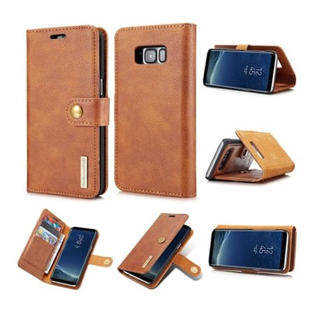 DG.MING Samsung Galaxy S8 Læder etui - Brun