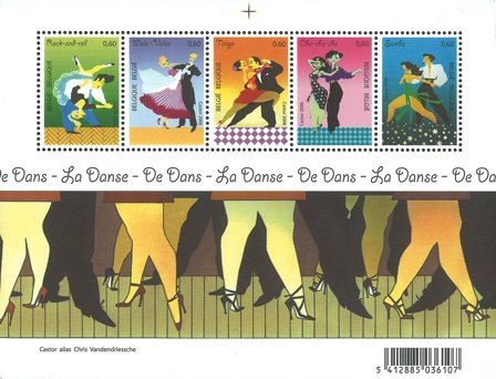 Belgien - Dans - Postfrisk småark