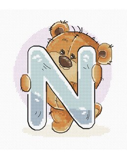 Kirjontapakkaus Taulu Nallekarhu N