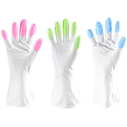 Kumihanskat - Tiskikäsineet - Siivouskäsineet - 3 kpl