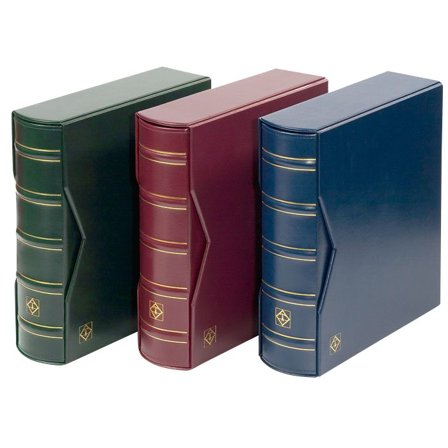 FDC-album C6 og kassette 195 x130 mm. til 200 postkort, breve og FDC GRØNT