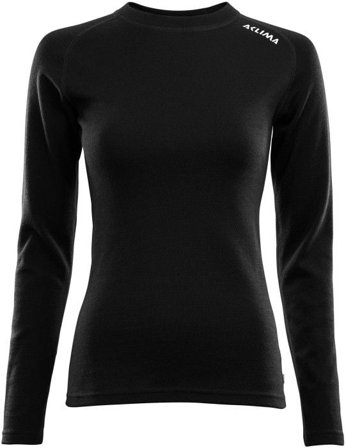 Aclima W's WarmWool Crewneck Jet Black