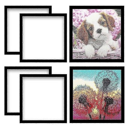 6-pak ramme, maleri billedramme 25x25cm, magnetisk billedramme til billeder DS