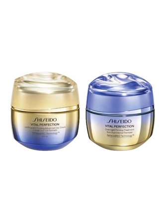 Shiseido Vital Perfection Set cont.: Uplifting and Firming Advanced Day Cream SPF 30 50 ml + Overnight Firming Treatment 50 ml (GH 1448238) 1.0items