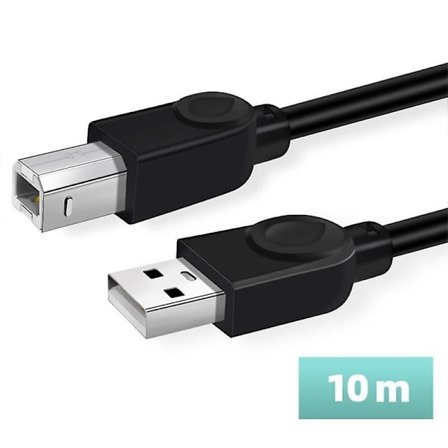 0,5 m / 1 m / 1,5 m / 5 m / 10 m USB-tulostinkaapeli, nopea A-uros - B-uros USB-tulostinkaapeli datan synkronointiin 3D-tarratulostimelle