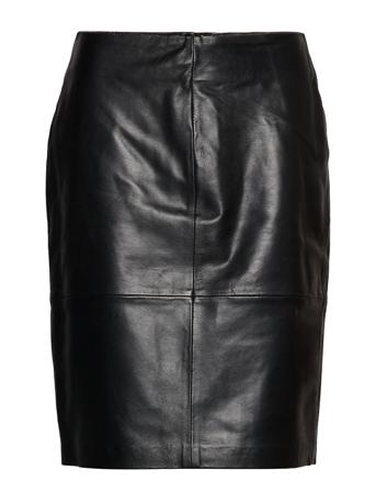 Slfolly Skirt Knälång Kjol Svart Soaked In Luxury