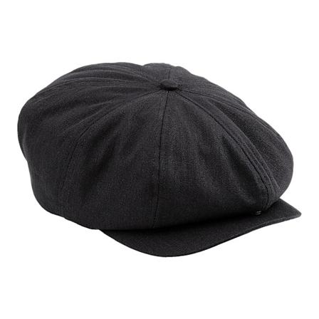 Beechfield Classic Herringbone Newsboy Cap LXL Svart Black LXL