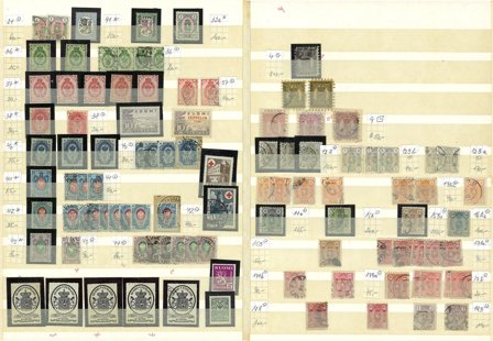 Finland - Samling på 2 instickskort - Stemplet og ubrugt