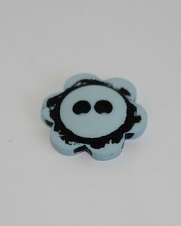 Knapp Blomma ljusblå 14 mm