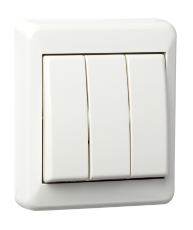 ELKO 1+1+1 pol bryter påvegg