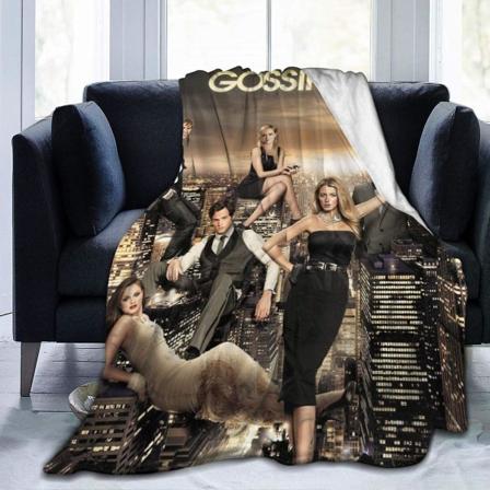 Gossip Girl Ultramjuk mikrofleecefilt Slängfilt Flanellfiltar till bäddsoffa Soffa Camp Flera storlekar för vuxna barn Tonåringar Välmatchad Be 