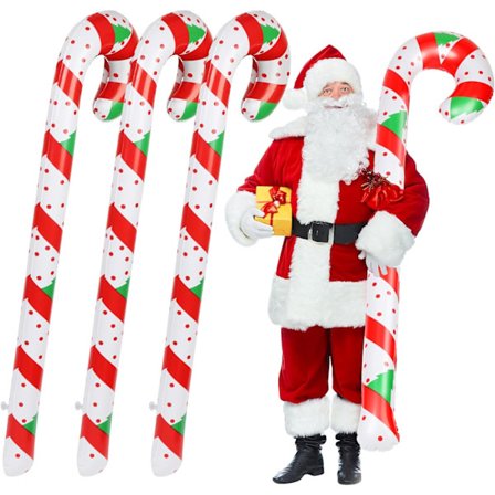 4 stk Oppblåsbare Juleknekkebrød Julepynt 90cm Oppblåsbar