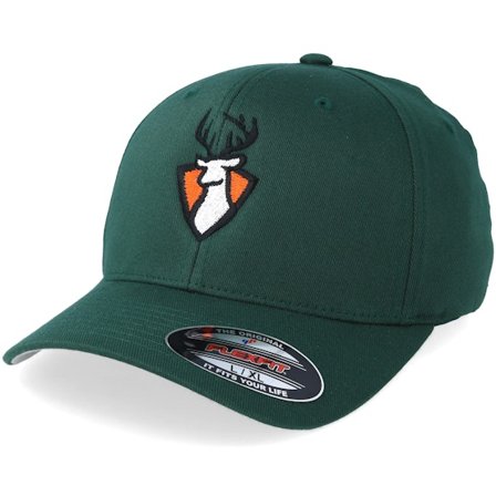 Hunter - Deer Oh Deer Green Flexfit Flexfit Green Cap - @ Hatstore