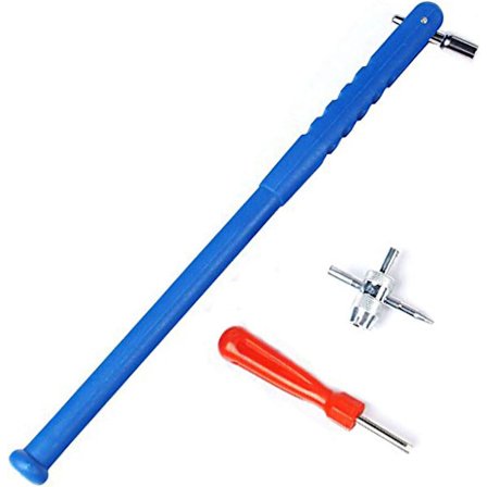 Däckventilverktygssats för demontering, reparation och montering av däck