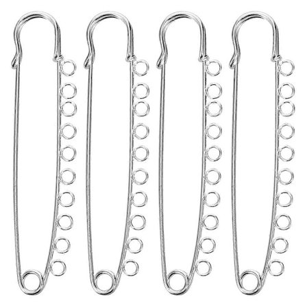 4 stk. Store sikkerhedsnåle Metal Broche Nåle Kilt Nåle Fastgørelsesanordninger til Tøj Tæpper Nederdele Quiltning Strikkede DIY Håndværk