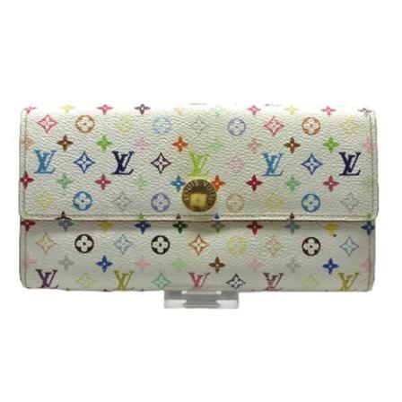 Louis Vuitton Vintage, Pre-owned Canvas Wallet Wit, Dames, Maat:ONE Size