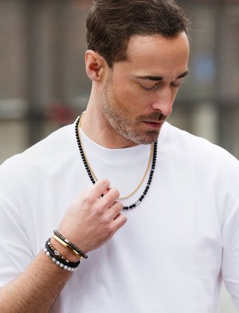 edd. Steel Necklace Shadow 3Mm - Gold - ONE SIZE