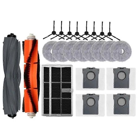 Yhteensopiva Dreame L30 Ultra -lisätarvikkeiden kanssa Moppityyny Pölypussi Kumipääsivellin HEPA-suodatin Robotti-imuri Cl-Perfet