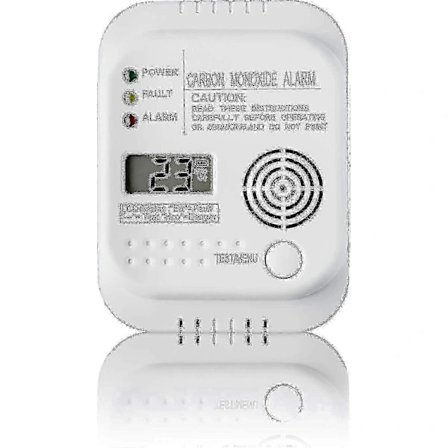 {PL}Häkävaroitin, paristokäyttöinen, kaasunilmaisin näytöllä ja lämpötilamittarilla - Erinomainen