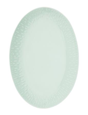 Aida Confetti Oval Dish W/Relief 1 Pcs. Giftbox Grön