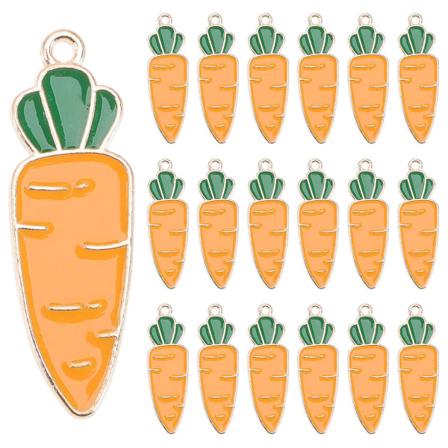 20 kappaletta pääsiäisen porkkanan muotoinen riipus pääsiäisen porkkanan muotoilu riipus pääsiäisen korujen valmistus (3,5X1 cm, kuten kuvassa näkyy)