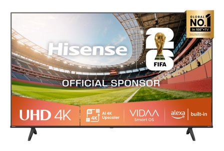 Hisense 50A6Q TV 127 cm (50) 4K Ultra HD Smart TV Wi-Fi Sort 200 cd/m²