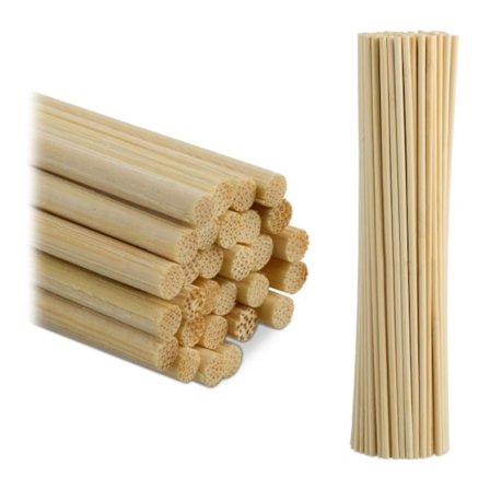 set med 200 bambupinnar 30 cm