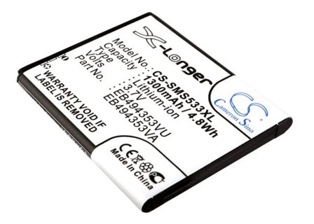Batteri for SmartPhone, Mobil for Samsung GT-S5570, Galaxy Mini, GT-S5250 og andre.