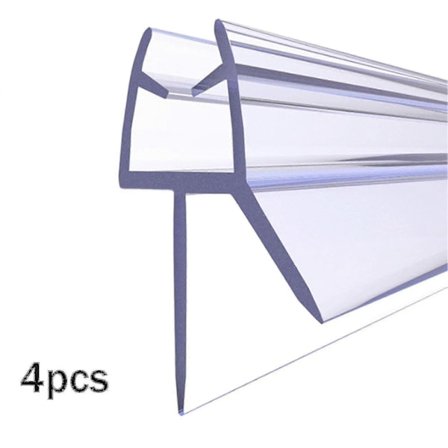 Yhsqv-4 stk. Tetningslist for bunn av dusjdør, glasskjerm 4 til 6 mm, enkel installasjon