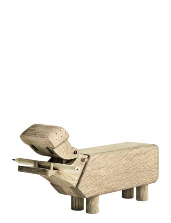 Flodhest Home Decoration Decorative Accessories/details Wooden Figures Beige Kay Bojesen
