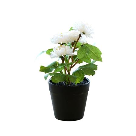 Konstgjord blomboll krysantemum liten bonsai bordsdekoration