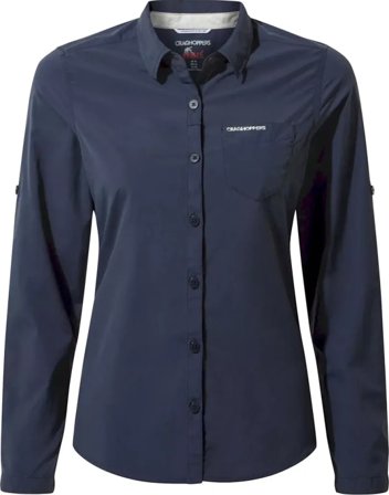 Craghoppers Women ́s Nosilife Bardo Long Sleeved Shirt Women long-sleeved shirts Blue 16