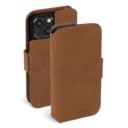 Premium Apple IPhone 13 Leather Phone Wallet / Brown - SWEDISH DESIGN - REAL LEATHER
