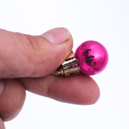 Julekugler 24 stk. 2 cm Mini Julekuglepynt Brudsikre Kugler til Julebryllupsfest Dekoration Julepynt