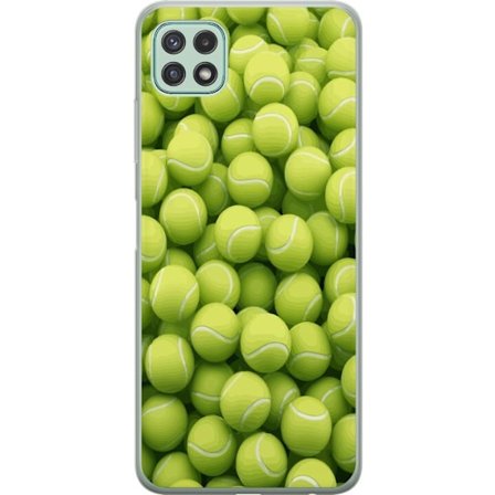 Kompatibel Mobilcover til Samsung Samsung Galaxy A22 5G Mønster af grønne tennisbolde i høj detalje, sporty motiv med gentagende tekstur og stærke
