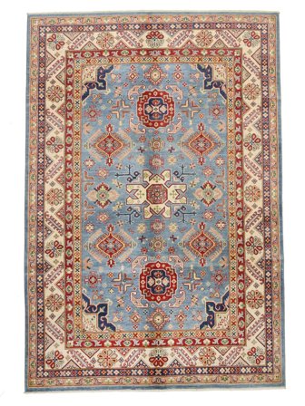182X265 Tapete Kazak Fine Oriental (Lã, Afeganistão) Carpetvista