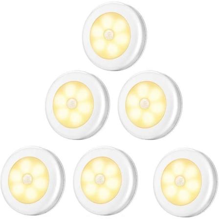 LED-liiketunnistinvarustevalo magneettisella pohjalla - T ydellinen kaappeihin, kaappeihin, keitti n, portaikkoon, n yteikkunaan - Valkoinen/l mmin 