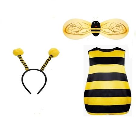 Halloween Aikuisille Leppäkerttu Mehiläinen Cosplay Puolue Mehiläinen Leppäkerttu Puku Siivet-sfssscs Bee three piece set M