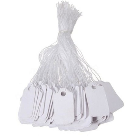 100 STK. ETIKETTER I PAPIR SMYKKER PRISLAPP