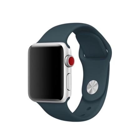 Silikon Armband Apple Watch 41/40/38 Mm (s/m) - Mörk Grön Darkgreen Mörk Grön