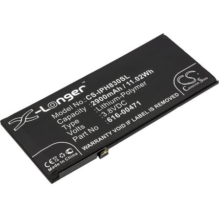 Batteri til SmartPhone, mobil til Apple iPhone XR, A2105, A2106 og andre.