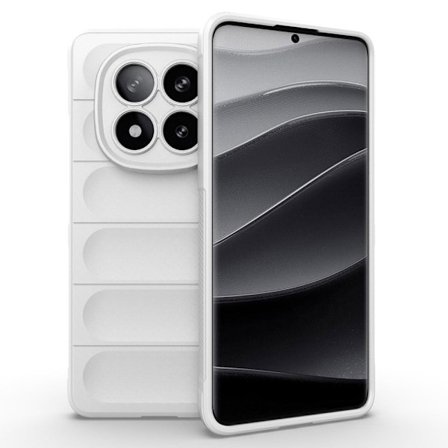 Mjukt greppformat Xiaomi Redmi Note 14 Pro Plus 5G skal - Vit