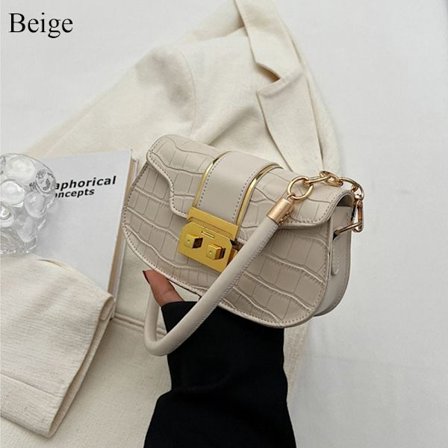 Underarmsväska Handväska BEIGE