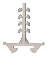 Castor ESD 45 Nippusidekiinnike Harmaa 45 mm, 100 kpl, Asennustuotteet