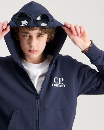 C.P. Company ZIP SWEATSHIRT/HOOD Sininen Hupparit/Hoodie Pojat - Kids Brand Store