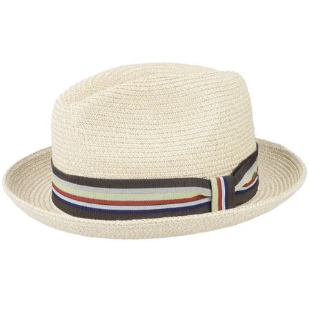 Seeberger - Beige straw Hatt - Salem Natural Straw Hat @ Hatstore